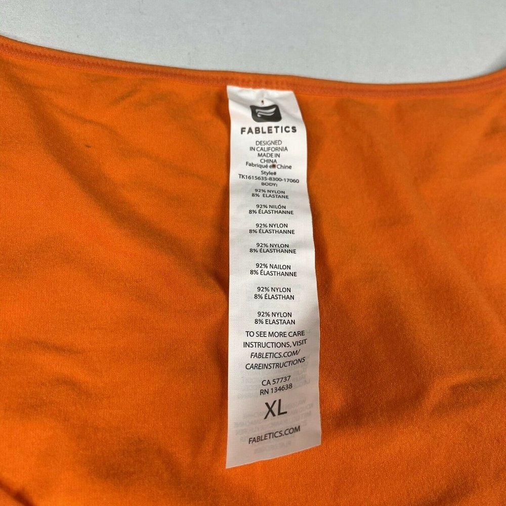 Fabletics Wave Tank Monarch Orange Euc - image 4